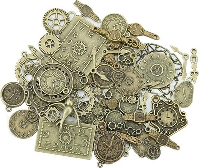 DAHI Steampunk Zahnräder Stück Metall Armbanduhr Zahnrad Charms Vintage S