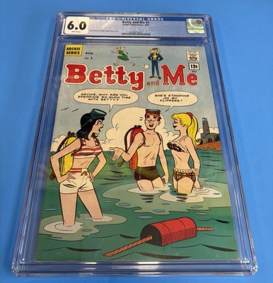 BETTY AND ME #1 CGC 6.0 WP DAN DECARLO ARCHIE PUBLICATIONS 1965 FREE SHIPPING