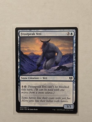 Frostpeak Yeti - Kaldheim - LP - Common - Snow Creature 