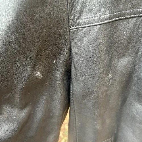 Vintage Roundtree & Yorke Jacket XXL Lambskin Leather Mens Black Full Zip image 2