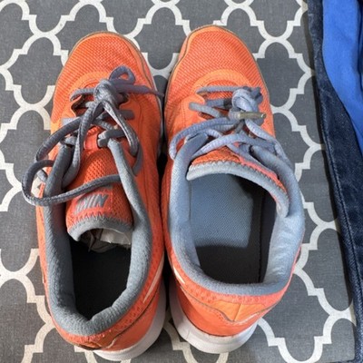 Nike Core Motion TR Women's Orange Gray Lightweight Running Sneakers 749180-800
