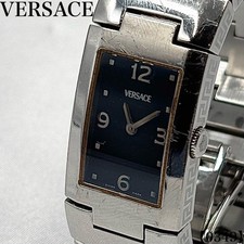 Orologio Versace Donna Quarzo CSQ99 Quadrante Argento Elegante Vintage Epoca Y2K