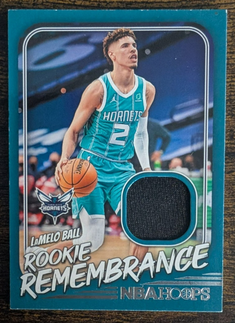 2022-23 Panini NBA Hoops LaMelo Ball Rookie Remembrance Patch #RR-LBC Hornets