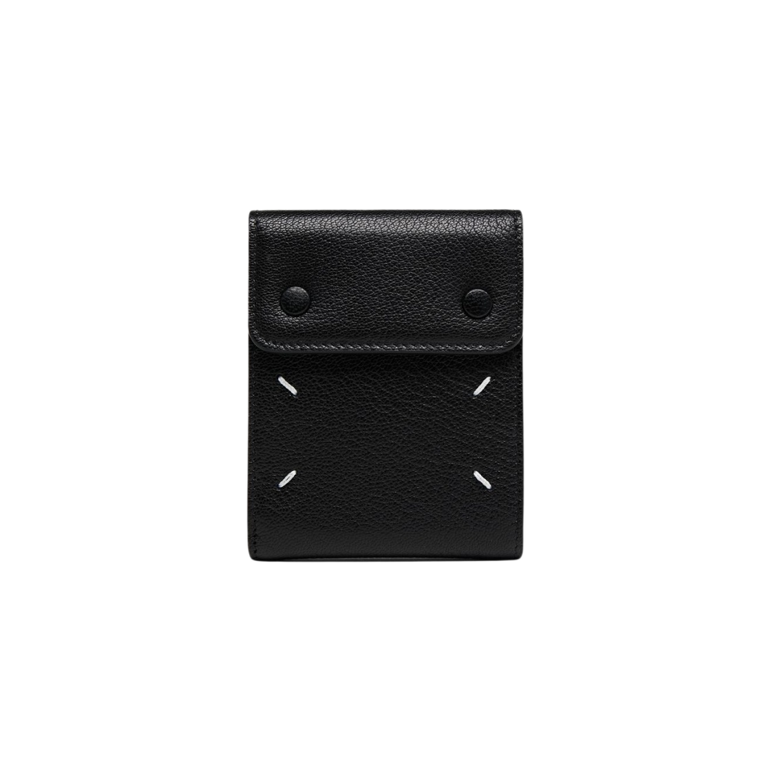 【MAISON MARGIELA】FOLD-OVER SNAP WALLET BLACK Maison Margiela Snap Closure Bi-Fold Wallet Black | eBay