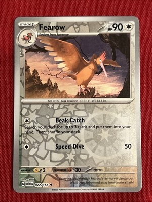 Fearow 022/165 Sv: Scarlet & Violet 151 Reverse Holo