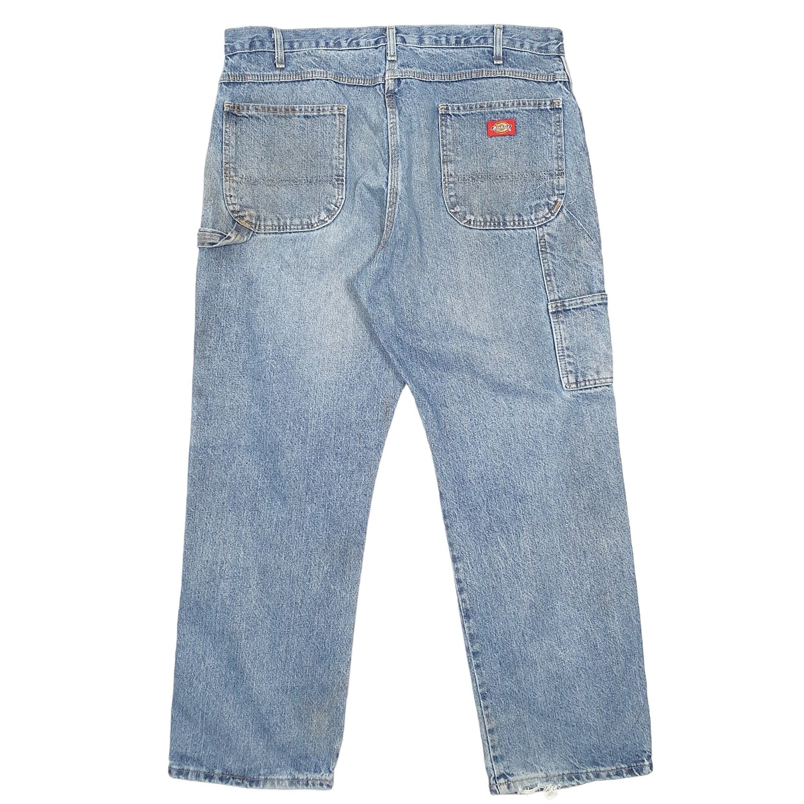 DICKIES Carpenter Jeans Regular Fit Blue Denim Trousers Mens Work Wear W36 L30 image 3