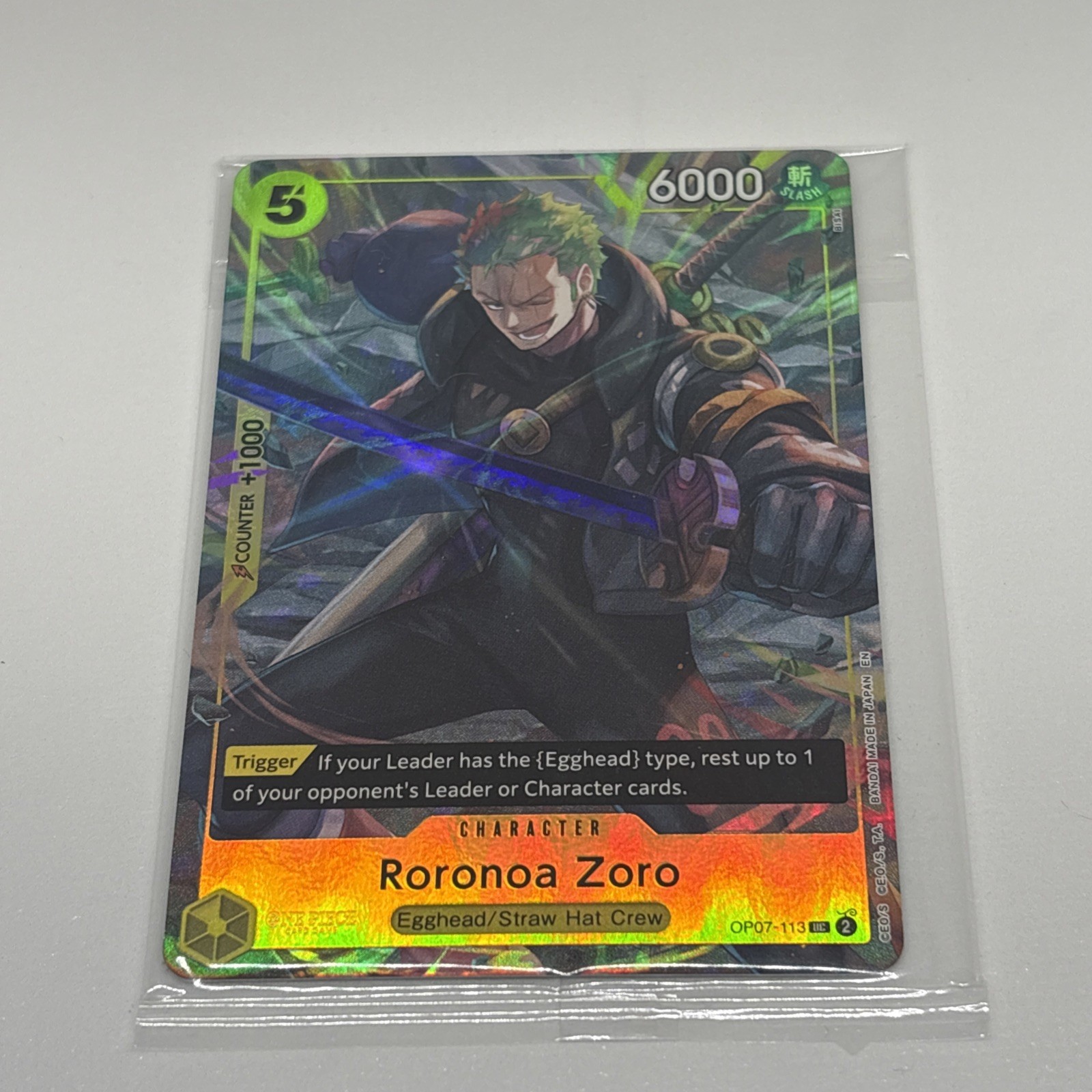 Roronoa Zoro - Sealed Promo - Illustration Box Vol.3 - OP07-113