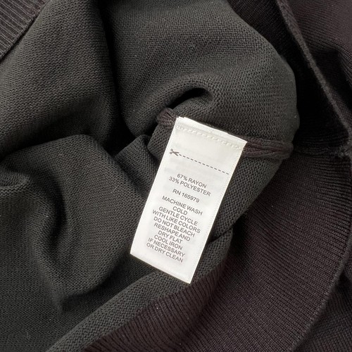 NWT Cable & Gauge - Black short sleeve rayon crewneck sweater, L - Picture 7 of 7