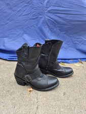 Harley-Davidson Vintage Women's Boulder Biker Leather Boots Stock 88351 Size10
