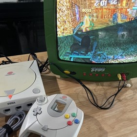 Sega Dreamcast Console With Controller