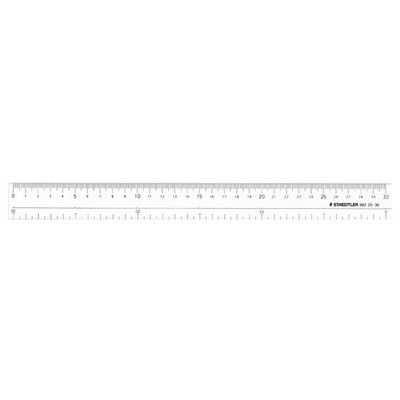 STAEDTLER Ruler Both Sides Graduated 30cm 962 20-30