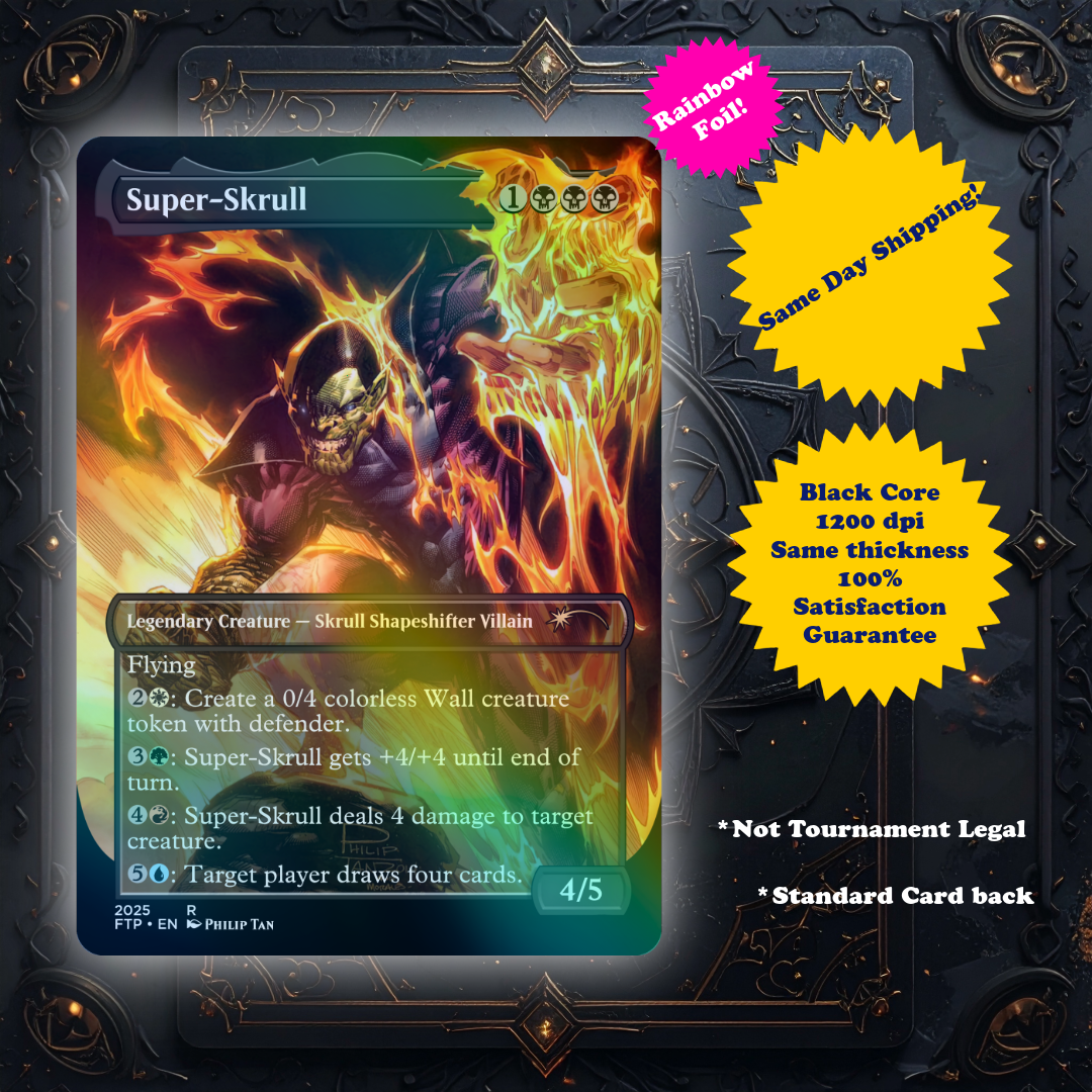 Super Skrull - Foil Custom Art Playtest card for MTG - Commander EDH | eBay