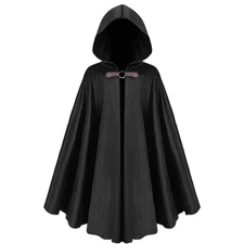 Renaissance Cloak with Hood Medieval Velvet Hooded Cape Victorian Hooded Cloa...
