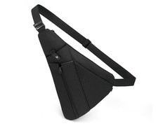 OSOCE Sling Bag for Men, Anti-Theft Crossbody Chest Pack Black Small