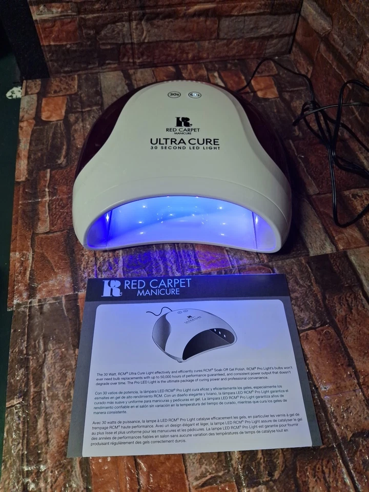 红地毯美甲超固化 30 LED 凝胶固化灯 - 免费送货 — 第 4/4 张图片