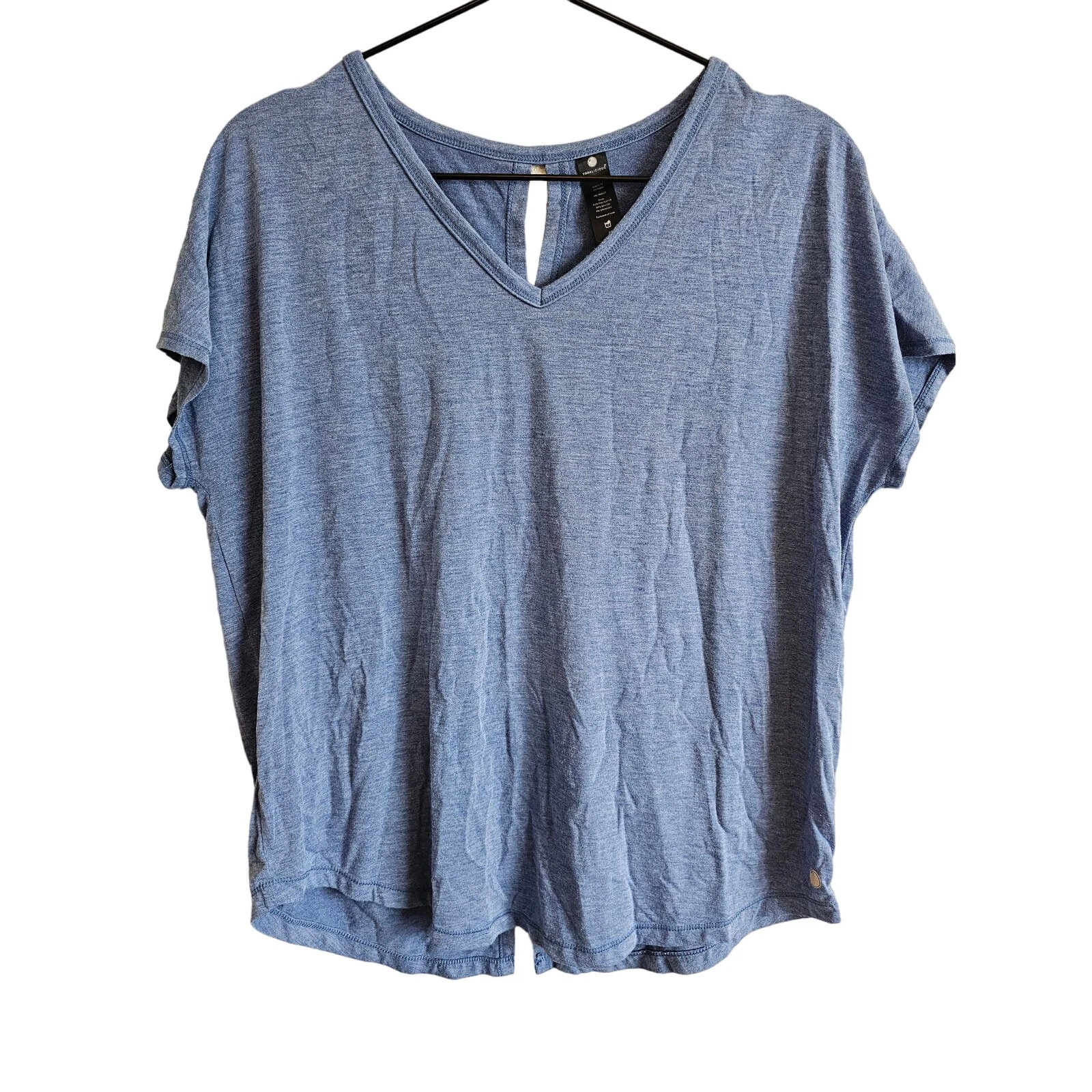 yogalicious short sleeve slouchy athletic shirt