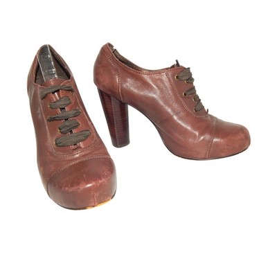 Jeffrey Campbell Brown Leather Lace Up Shoes Size 8