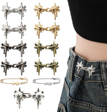 10 Set Pant Waist Tightener Star Buttons Pins for Loose Jeans Reusable Waist Cin