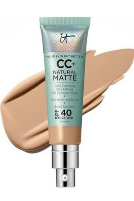 It Cosmetics CC Oil-Free Matte Cream SPF40  Medium, 1.08 oz