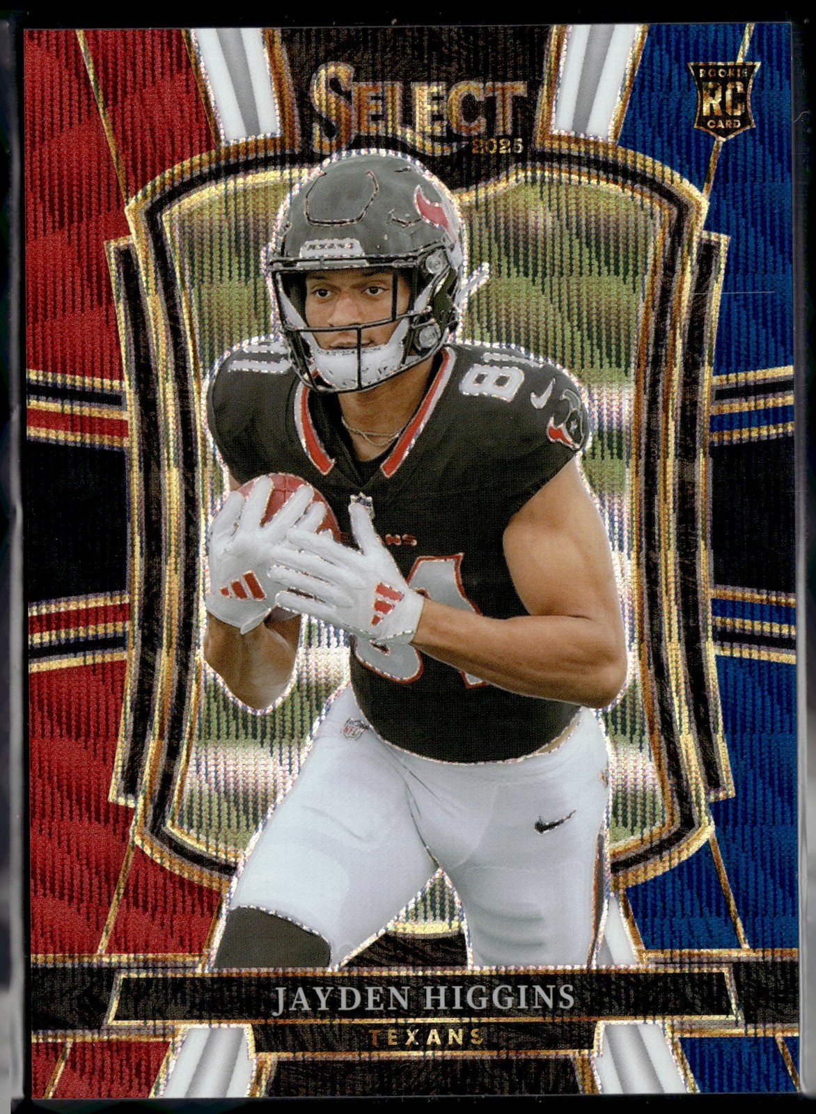 2025 Panini Select #136 Jayden Higgins Tri-Color Prizm #/299