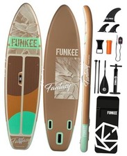 11   34" 6" Extra Wide Inflatable Stand Up Paddle Board, Sup 34wide land yellow