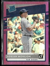 2020 Panini Donruss - Rated Rookie Adrian Morejon #55 Holo Purple (RC)