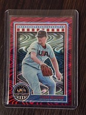 2025 Panini Stars & Stripes Baseball - Ethan McElvain Red /249