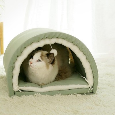 Katzenbett Cave Cat House Hütte innen faltbares Haustier Zelt mit