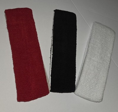 New Terry Cloth Headbands/ Sweatbands