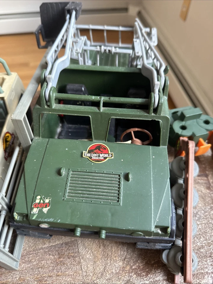 Jurassic Park HUMVEE VEHÍCULO DE CAPTURA + Extras El Mundo Perdido Lote De Colección 1997 Foto 2 de 4