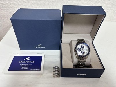 CASIO OCEANUS Manta OCW-S7000D-7AJF Tough Solar Titanium Rank A Herren Armban...