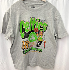 NWT Boston Celtics T-Shirt Men  s Medium NBA Basketball 18-Time Champions Gray M