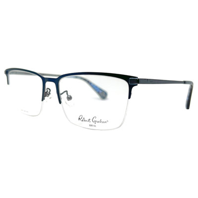 ROBERT GRAHAM - DANSON NAV 57/17/145 - MATTE NAVY BLUE NEW Authentic EYEGLASSES