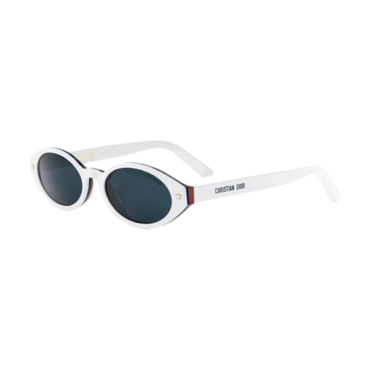 Dior White Oval Sunglasses for Women for sale | eBay