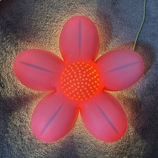 IKEA SMILA BLOMMA Pink Flower Wall Lamp Kids Bedroom Night Light