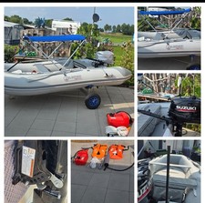 Schlauchboot Talamex HLX 350 mit 5 PS Suzuki Motor + Trailer + Zubehör