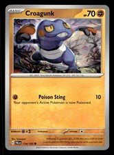 Carta singola Croagunk Scarlatto e Viola #114/193 Pokémon TCG