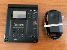 SONY D-350 Discman PORTABLE CD PLAYER AC190 Charger WORKS GREAT Retro Tech VTG