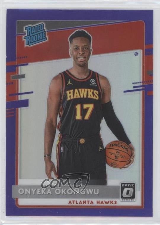 2020-21 Panini Donruss Optic Rated Rookie Purple Prizm Onyeka Okongwu #156 n1u