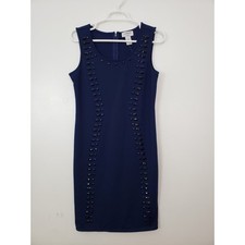 (Ma) Y2K Carmen Marc Valvo Women's Dress Size S Jeweled Corpcore Office Siren