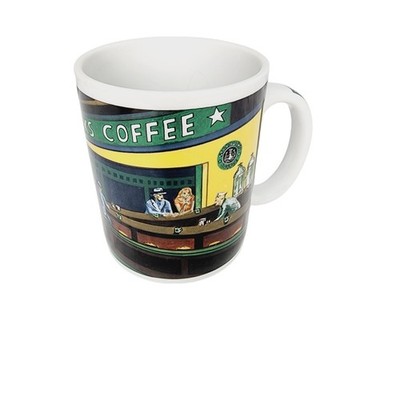 Starbucks Vintage Coffee Tea Mug By Chaleur D. Burrows Nighthawk Diner
