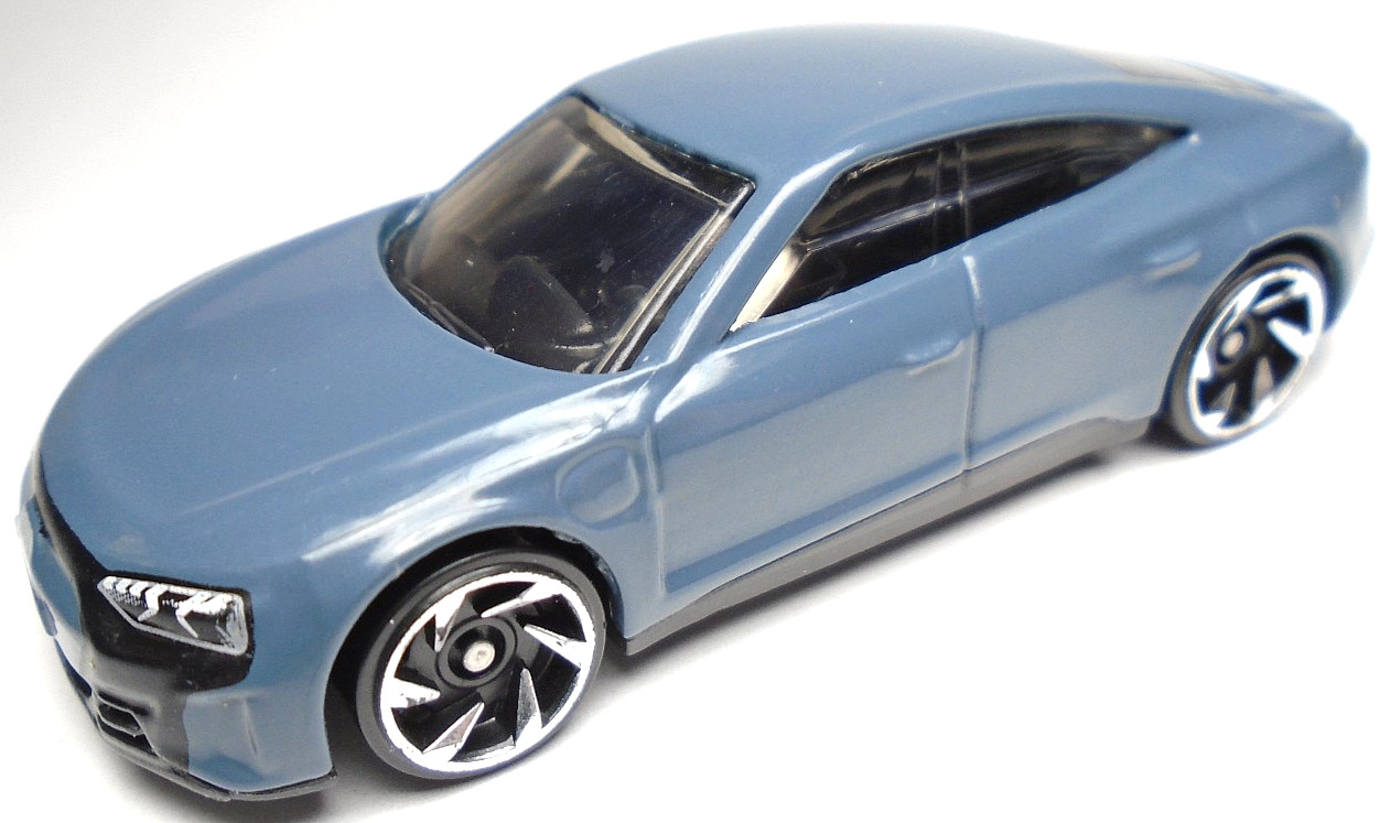 2022 HOT WHEELS AUDI RS E-TRON GT GRAY 1:64 DIECAST 2 7/8" CAR WITH SILVER RIMS