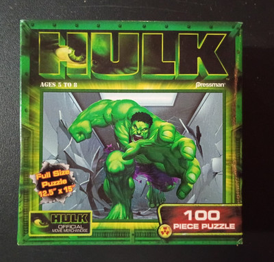 Pressman Marvel Hulk Puzzle 4357 100pc 2003 *Complete*
