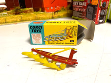 CORGI.56. 4 FURROW PLOUGH.RANSOMS PLOUGH.FORDSON SUPER MAJOR TRACTOR DRAWN