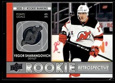 2021-22 Upper Deck Rookie Retrospective 4 Yegor Sharangovich New Jersey Devils