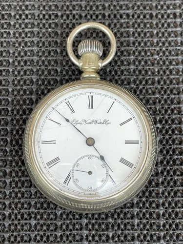 1894 Elgin Pocket Watch 18s 7j Grade 73 Model 5 OpenFace Fahys Case Runs