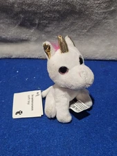 small white unicorn soft toy