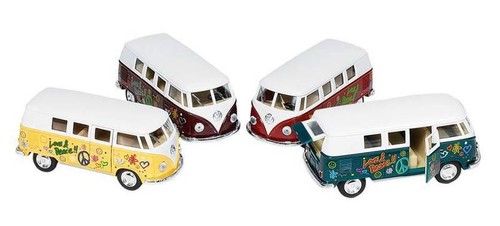VW Bully Bulli Bus Modellauto Modell Auto Spritzguss mit Rückzugmotor - Bild 13 von 14