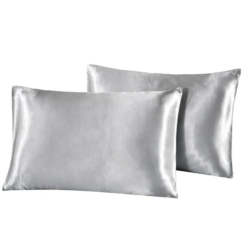 3Pcs Satin Silk Feel Fitted Sheet + Pillowcase Set Fully Elastic 12" Deep Pocket - Picture 34 of 45