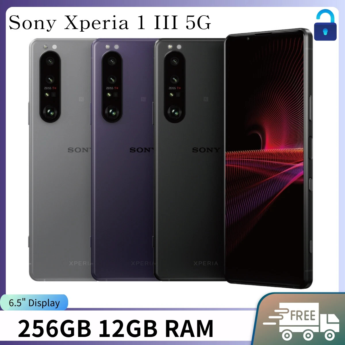 Sony Xperia 1 III 5G XQ-BC72 256GB 512GB Unlocked Global